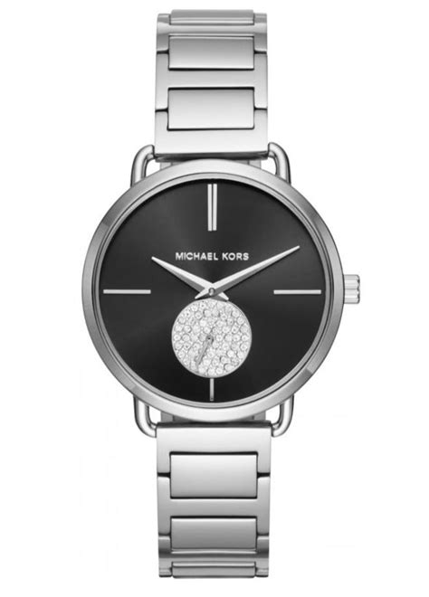 michael kors women's portia mk3638 silver stainless|Michael Kors MK3638 Portia 36mm Women's Crystal Stainless .